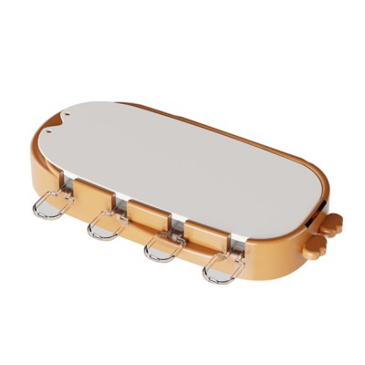 Forma pentru inghetata flippy, 4 compartimente, forme cu animalute, materialsilicon si abs, 21 x 12.8 x 3cm, portocaliu foto