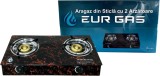 Aragaz Exterior EurGas Sticla 2 Q 2.6 kW INGCO B4014