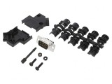 Conector D-Sub 9-Pin Tată Unghi 45&deg; Terminal Șurub Cablaj