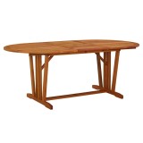 Cumpara ieftin Masa de gradina, 200x100x75 cm, lemn masiv de eucalipt