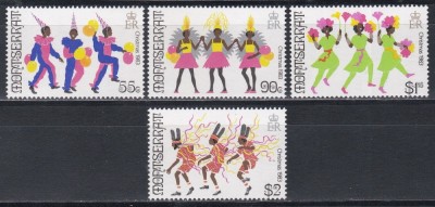 Monserrat 1983 - Crăciun - Obiceiuri și tradiții, MNH foto