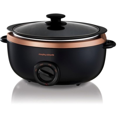 Slowcooker Morphy Richards Rose Gold Collection 461016 ,6.5L, Negru foto