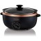 Slowcooker Morphy Richards Rose Gold Collection 461016 ,6.5L, Negru