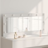 vidaXL Oglindă de toaletă cu lumini LED Alb 100x45x18 cm