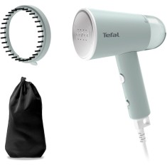 Aparat de calcat cu abur portabil Tefal Origin Travel DT1034E1, 1200 W, abur variabil 20 g/min, 70 ml, cablu alimentare 2m, alb &amp;amp; verde