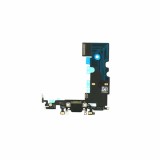Flex Incarcare Mufa Microfon iPhone 8 Negru - Inlocuire Componenta Originala