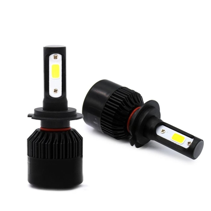 leduri H4 s2 55w 8000lm 6000k set leduri H4 s2 55w 8000lm 6000k set