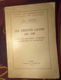 Les d&eacute;riv&eacute;s latins en -or/ H. Quellet