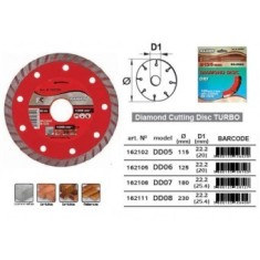 Disc diamantat segmentat TURBO 125mm, Raider