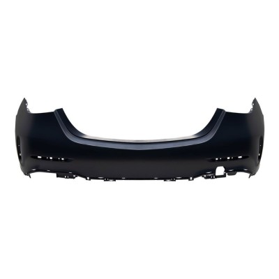 Bara spate MERCEDES CLASA C (W206), 06.2021-, cu 6 gauri senzori parcare, cu capac carlig remorcare; grunduit, de vopsit, AMG, foto