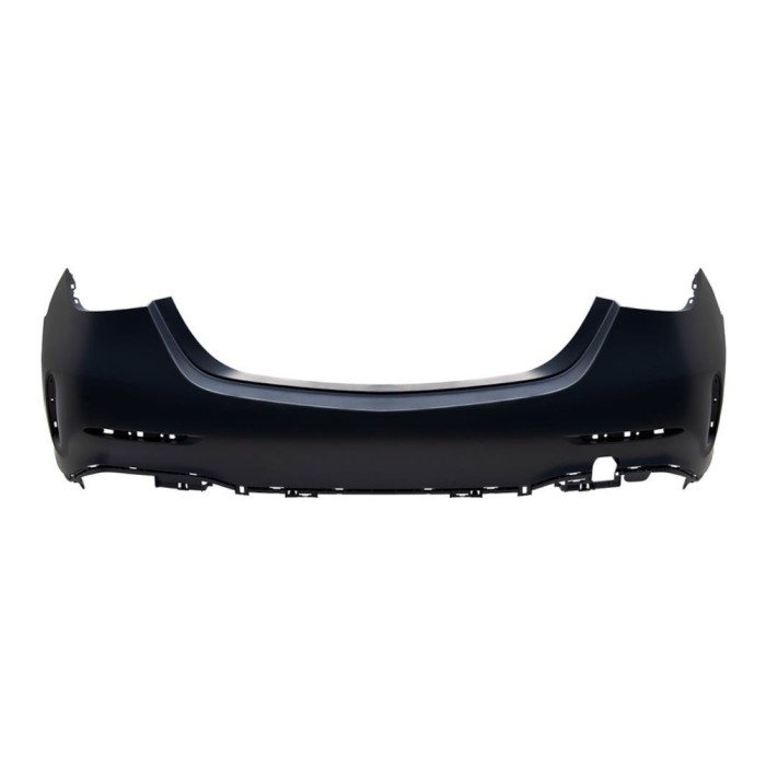 Bara spate MERCEDES CLASA C (W206), 06.2021-, cu 6 gauri senzori parcare, cu capac carlig remorcare; grunduit, de vopsit, AMG,