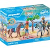 Playmobil Horses of Waterfall - Drumetie la plaja cu caii Amelia si Ben