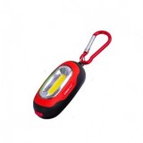 Lanterna breloc cu carabina Strend Pro, 3 moduri de iluminat, Led, carabina, 70x34x24 mm