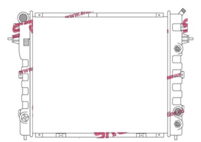 Radiator racire Opel Omega A, 10.1986-03.1994, motor 1.8, 2.0, 2.4; 2.6 R6; 3.0 R6 benzina, 2.3 D, diesel; cutie manuala/automata, cu AC, pentru a in foto