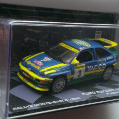 Macheta Ford Escort RS Castigator Rally Monte Carlo 1996 - Altaya Raliu 1/43