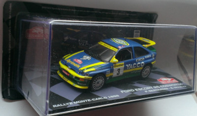 Macheta Ford Escort RS Castigator Rally Monte Carlo 1996 - Altaya Raliu 1/43 foto