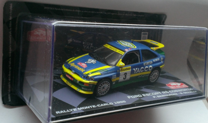 Macheta Ford Escort RS Castigator Rally Monte Carlo 1996 - Altaya Raliu 1/43