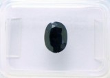 ~ SAFIR NATURAL albastru inchis 1,74 ct. Certificat de Autenticitate ! ! !