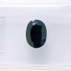 ~ SAFIR NATURAL albastru inchis 1,74 ct. Certificat de Autenticitate ! ! !