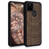 Husa pentru Google Pixel 4a 5G, Lemn, Maro, 53901.01, Carcasa, Kwmobile