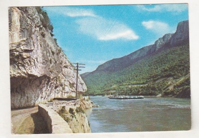 bnk cp Jud Mehedinti - Dunarea la Cazane - circulata - marca fixa foto