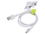 Cablu USB 2.0 Goobay USB A la USB C 1m alb 0,48Gbps silicon