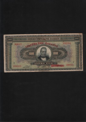 Grecia 1000 1.000 drahme drachmai 1926 seria 890351 foto