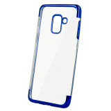 Husa TPU OEM Electro pentru Xiaomi Redmi Note 9 / Xiaomi Redmi 10X 4G, Albastra Transparenta