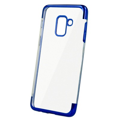 Husa TPU OEM Electro pentru Xiaomi Redmi Note 9 / Xiaomi Redmi 10X 4G, Albastra Transparenta foto