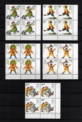 GERMANIA 1994 - COMEMORARI , HEINRICH HOFFMANN ,SERIE COMPLETA IN BLOC DE 4 MNH foto