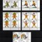 GERMANIA 1994 - COMEMORARI , HEINRICH HOFFMANN ,SERIE COMPLETA IN BLOC DE 4 MNH