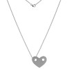 Lant argint 925, 50 cm, si charm inima argint 925