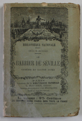 THEATRE de BEAUMARCHAIS : LE BARBIER DE SEVILLE , 1888 foto