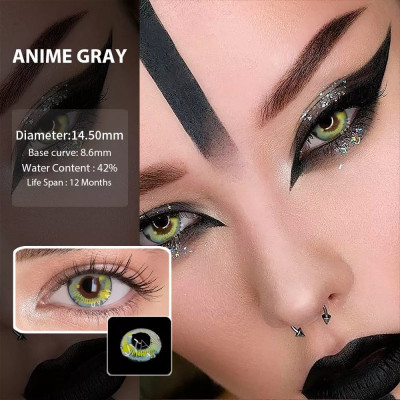 Lentile de contact colorate diverse modele cosplay - ANIME GRAY foto