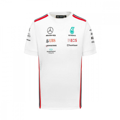 Mercedes AMG Petronas tricou de bărbați official white F1 Team 2023 - XL foto
