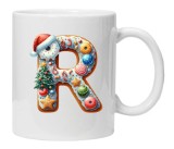 Cana alba personalizata &quot;initiala nume litera R&quot;, INOVATIX&reg;. 330ml, Oem