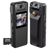 Cumpara ieftin Body camera corporala iUni A22, 32GB, Reportofon, Night Vision, Lentila rotativa 180&deg;