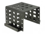 Kit de montare 4 x 2.5&quot; HDD in bay 3.5&quot; negru metal, Delock 18271