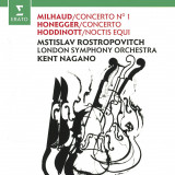 Milhaud: Cello Concerto No. 1; Honegger: Cello Concerto; Hoddinott | Kent Nagano, Mstislav Rostropovich, London Symphony Orchestra, Clasica, Warner Music