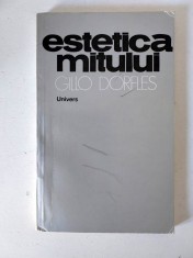 Gillo Dorfles Estetica mitului. De la Vico la Wittgenstein, tiraj 2730 exemplare