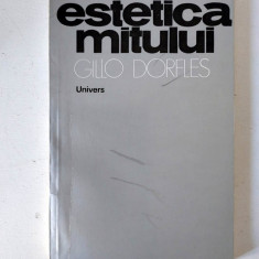 Gillo Dorfles Estetica mitului. De la Vico la Wittgenstein, tiraj 2730 exemplare