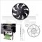 Ventilator, radiator SEAT CORDOBA Vario (6K5) (1999 - 2002) TYC 831-0010