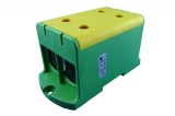Clema terminala conexiune 1 pol verde galben Cu-Al 4x240mm &sup2;, , , , , , , montare pe sina DIN 35mm 380A (Al) 425A ( Cu), Pollmann