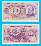 Elvetia (p#45) 10 Franken 1963 UNC &#039;Emisia a 5-a&#039; serie: 30Z 035767