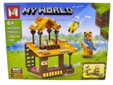 Set Constructie Casuta Apicultorului 4 in 1 191 piese compatibil blocuri lego MG1181C