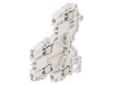 Termostat &icirc;mbinare șine 0,2-4mm&sup2; 4 borne gri 5,2mm