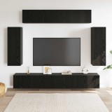Cumpara ieftin Set comoda TV 6 buc. 100 x 30 x 30 cm Stejar Negru
