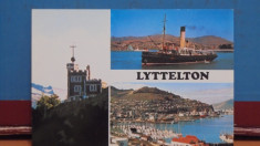 NOUA ZEELANDA - LYTTELTON - MIC PORT TURISTIC SI COMERCIAL, 3 FOTOGRAFII CU foto