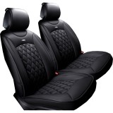 Cumpara ieftin Set huse scaune fata universale lux Piele ecologica - negru
