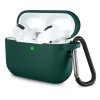 Techsuit - Silicone Case - for AirPods Pro 1 / 2, Smooth Ultrathin Material - Dark Green